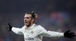 Gareth Bale slaví čtvrtý gól Realu Madrid do sítě Viktorie Plzeň