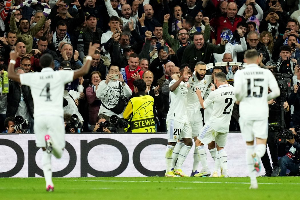 Takhle hráči Realu Madrid slavili gól proti Chelsea
