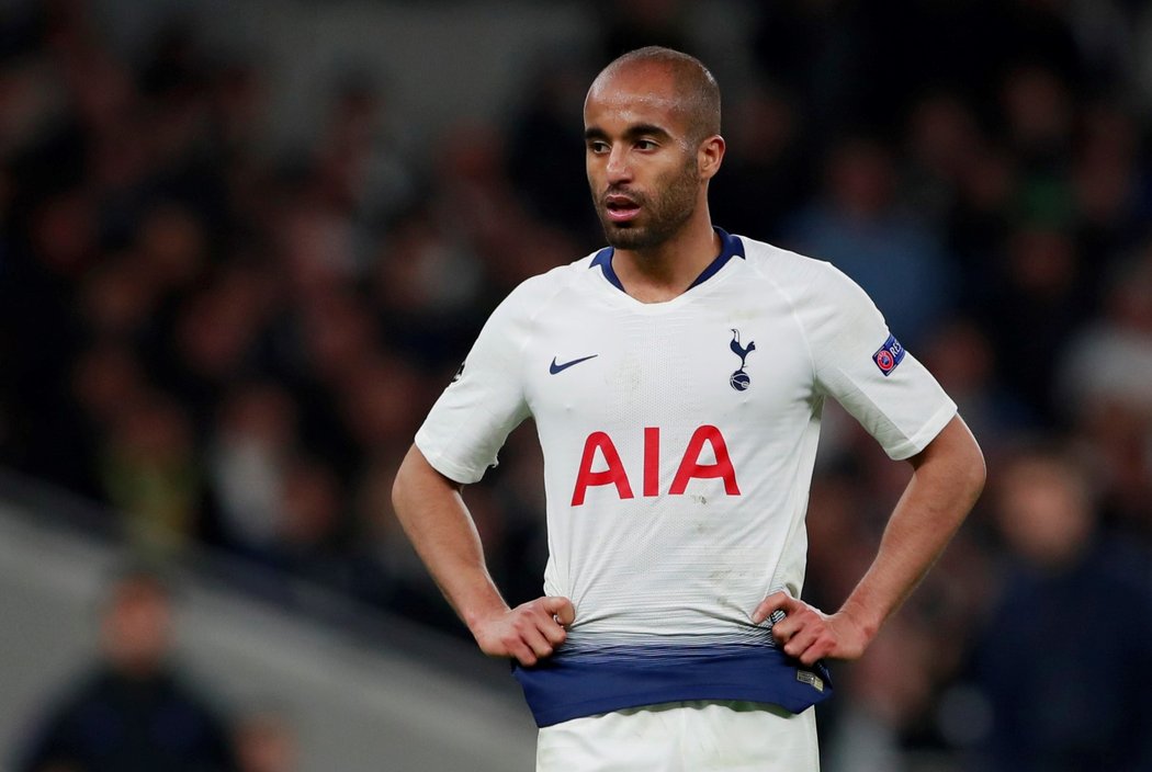 Lucas Moura během prvního semifinále Ligy mistrů