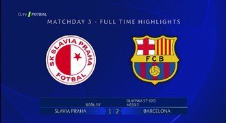 SESTŘIH: Slavia - Barcelona 1:2. Prohra po boji, rozhodl nešťastný vlastenec