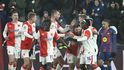 Radost hráčů Slavie