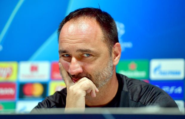 Trenér Slavie Jindřich Trpišovský na předzápasové tiskové konferenci k utkání Ligy mistrů na hřišti Intru Milán Trenér Slavie Jindřich Trpišovský na předzápasové tiskové konferenci k utkání Ligy mistrů na hřišti Intru Milán