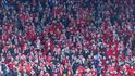 Fanoušci Slavie na londýnském Tottenham Hotspur Stadium