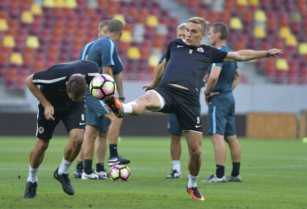 Marek Matějovský a Bořek Dočkal na tréninku