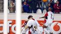 Fotbalisté Slavie v roce 2007 porazili Steauu Bukurešť, dodnes jde o jedinou výhru Slavie v LM