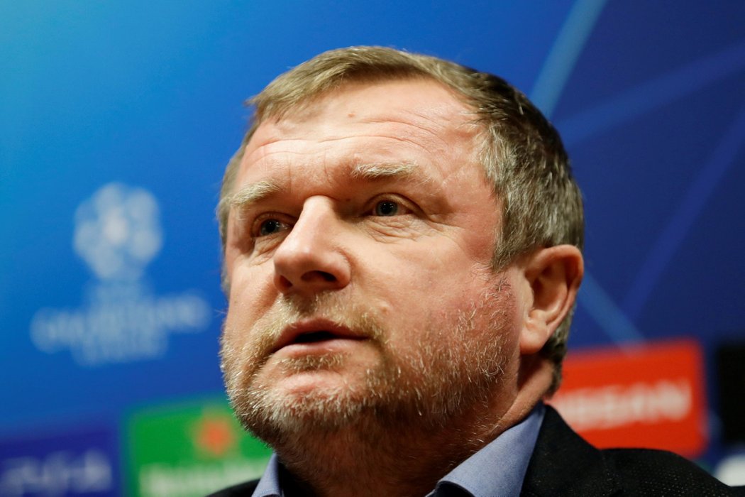 Pavel Vrba na tiskové konferenci před utkáním 4. kola skupiny G fotbalové Ligy mistrů Viktoria Plzeň Real Madrid