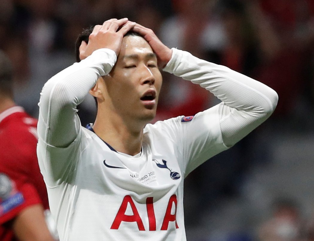 Opora Tottenhamu Son Heung-min lituje nevyužité šance proti Liverpoolu