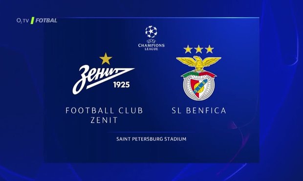 SESTŘIH: Petrohrad - Benfica 3:1. Hosté dál zůstávají ve skupině bez bodu
