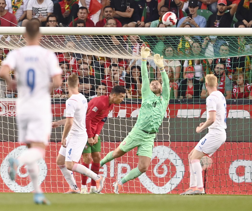 Jindřich Staněk po Ronaldově střele