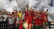 Portugalci v čele s kapitánem Cristianem Ronaldem slaví triumf v první Lize národů
