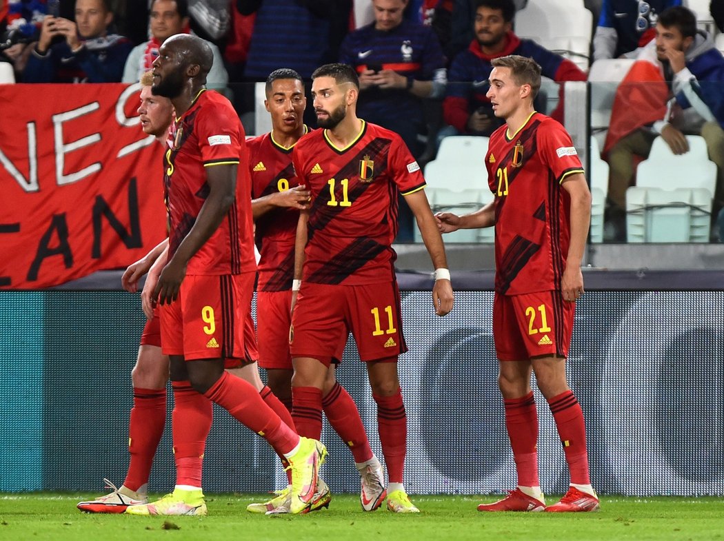 Belgie dvakrát skórovala proti Francii na konci prvního poločasu