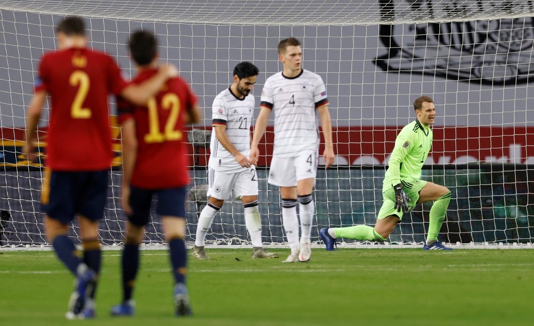 Fotbalisté Španělska deklasovali v Lize národů Německo 6:0