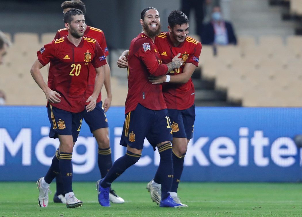 Fotbalisté Španělska deklasovali v Lize národů Německo 6:0