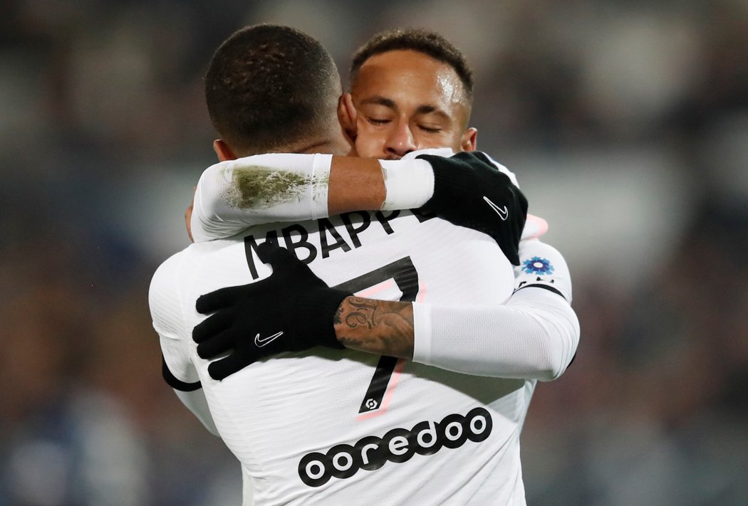 K výhře PSG přispěl dvěma góly Neymar a jedním Kylian Mbappé