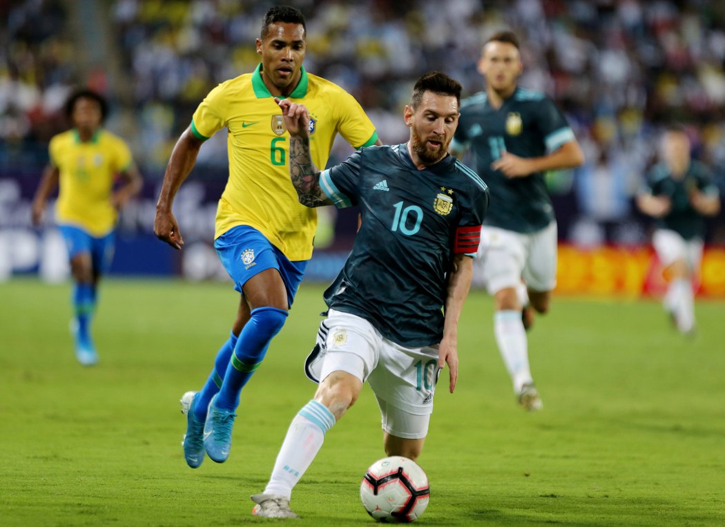 Lionel Messi byl jediným střelcem zápasu Brazílie s Argentinou