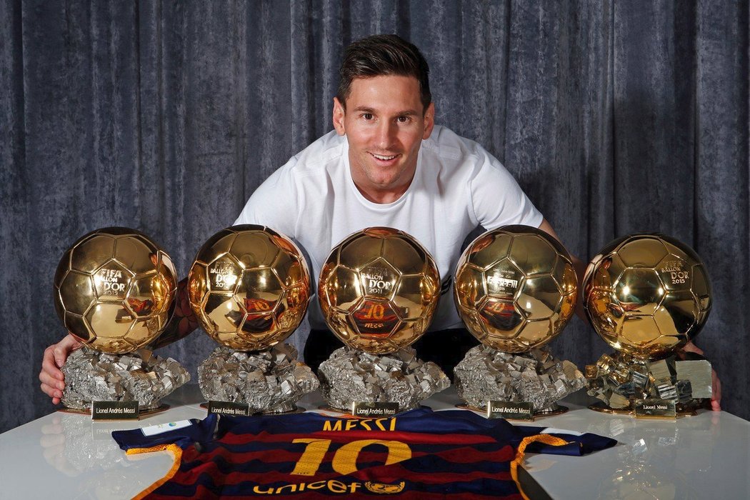 Lionel Messi vyhrál pětkrát Zlatý míč. Zatím...