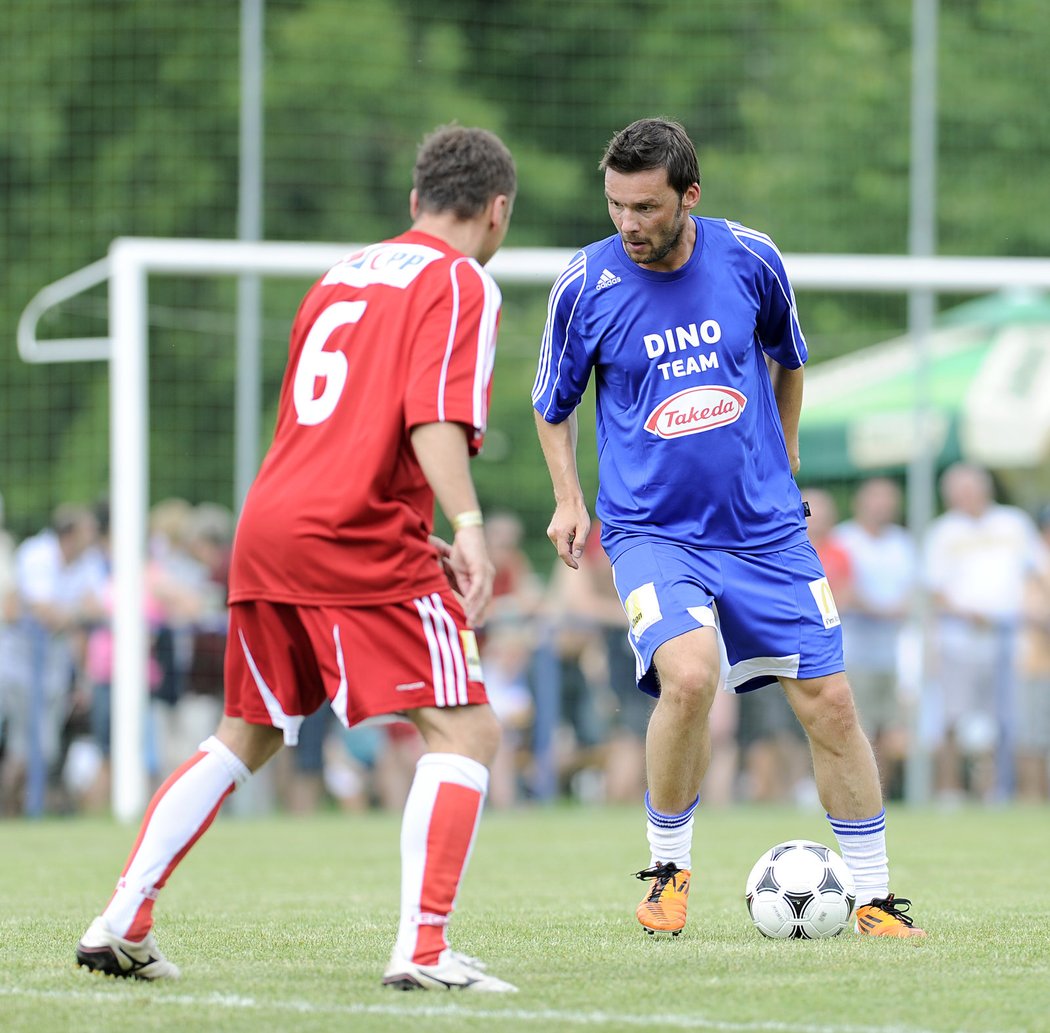 S míčem u nohy kouzlil na fotbalových narozeninách v Lipencích také bývalý reprezentant Marek Jankulovski