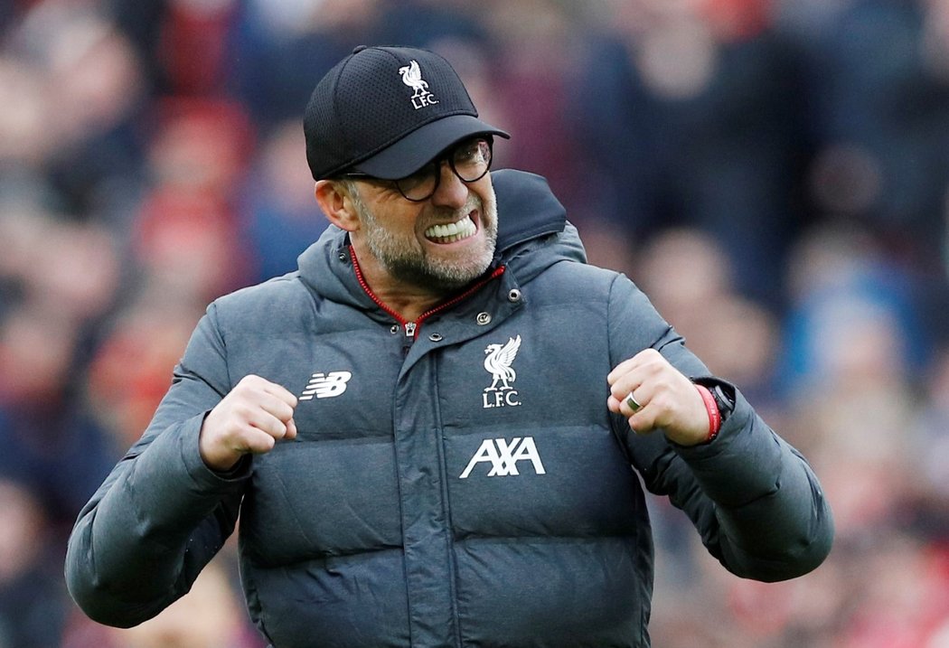 Nadšený trenér Liverpoolu Jürgen Klopp po brance proti Bournemouthu