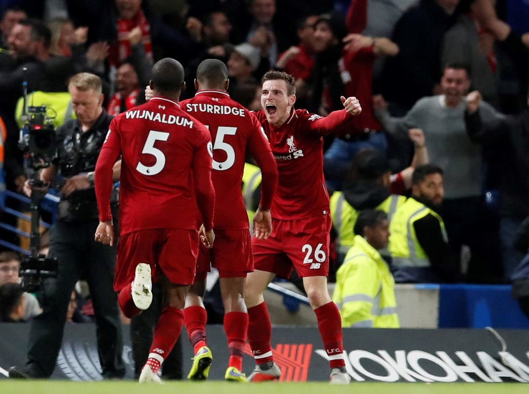 Liverpool vydřel proti Chelsea bod za remízu 1:1 a přišel o vedení v Premier League