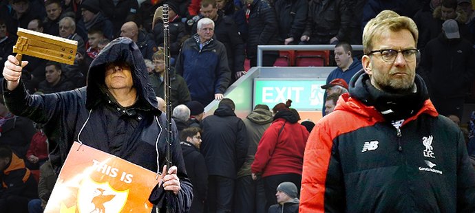 Fanoušci Liverpoolu protestovali proti cenám vstupenek a někteří v 77. minutě duelu se Sunderlandem opustili stadion.