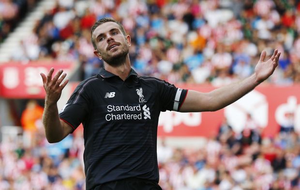 Jordan Henderson z Liverpoolu Jordan Henderson z Liverpoolu
