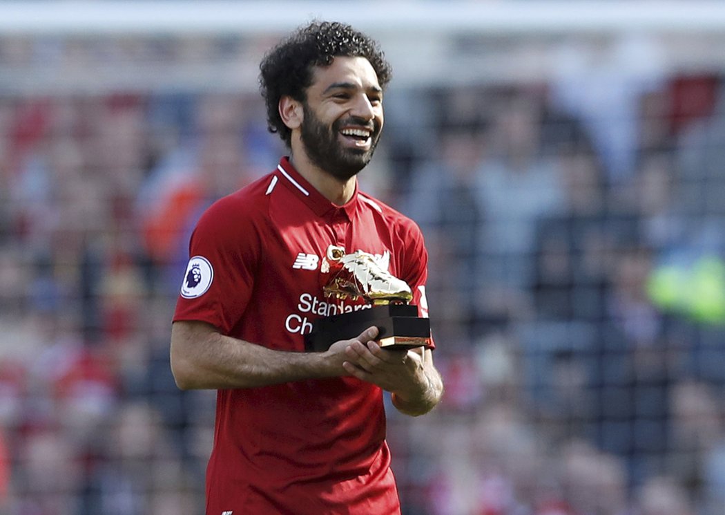 Mohamed Salah měl důvody k úsměvům