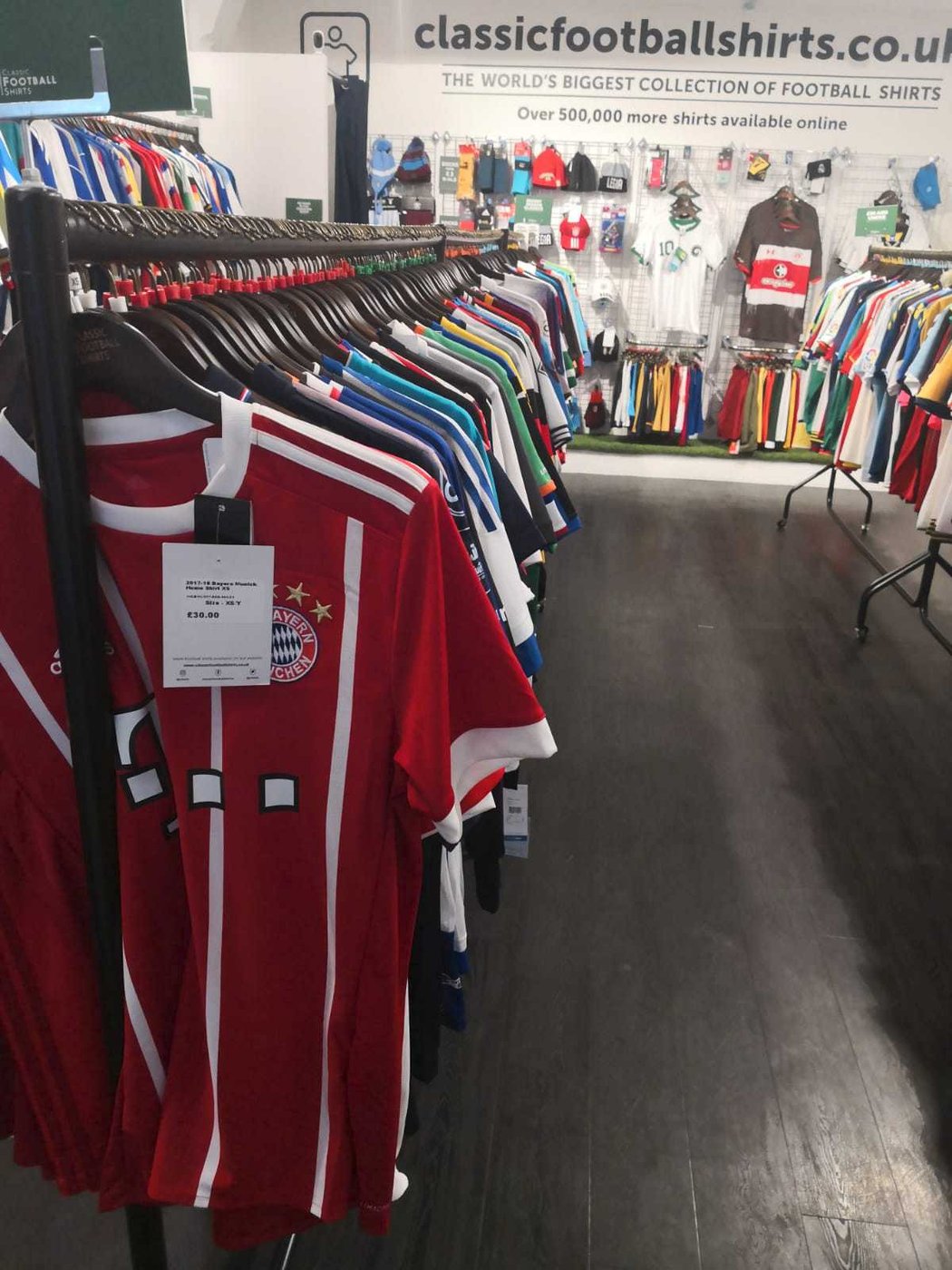 Obchod Classic Football Shirts je rájem pro sběratele