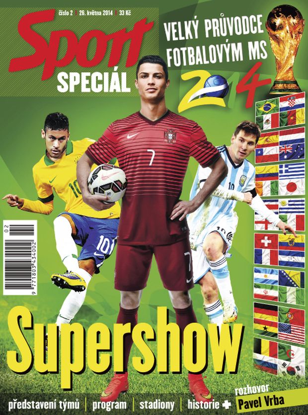 Speciální volně prodejný magazín deníku Sport věnovaný mistrovství světa ve fotbale Speciální volně prodejný magazín deníku Sport věnovaný mistrovství světa ve fotbale