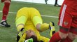Ruský brankář Denis Koršikov ve finále mistrovství Evropy v malém fotbale proti Česku v Brně