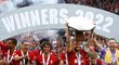 Liverpool slaví zisk anglického superpoháru