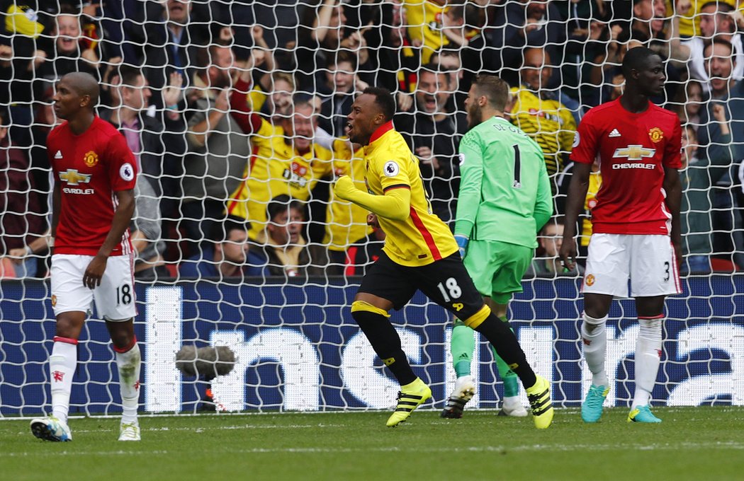 Watford překvapil, na domácí půdě porazil Manchester United