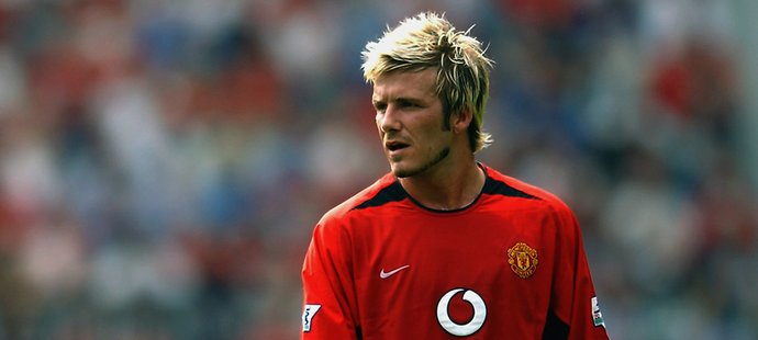 David Beckham v dresu Manchesteru United