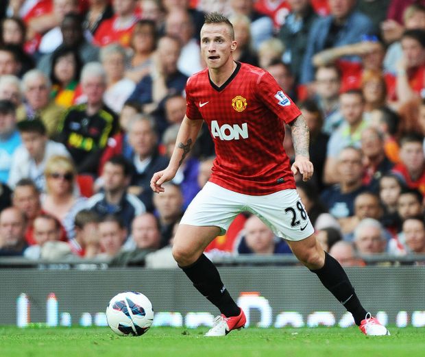 Alexander Büttner v dresu Manchesteru United Alexander Büttner v dresu Manchesteru United