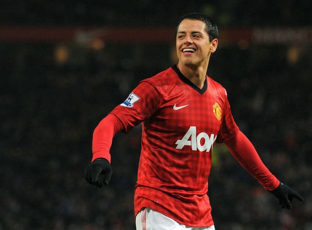 Chicharito v dresu Manchesteru United Chicharito v dresu Manchesteru United