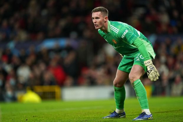 Dean Henderson v dresu Manchesteru United Dean Henderson v dresu Manchesteru United