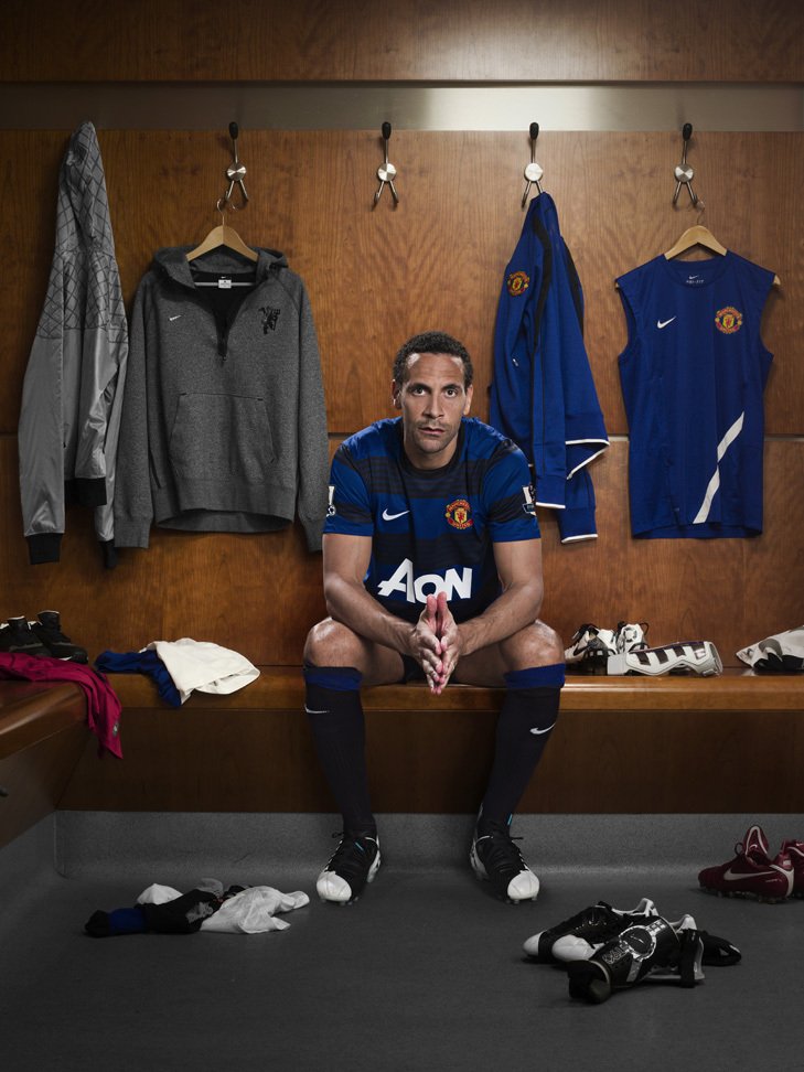 Focení se zúčastnil i Rio Ferdinand