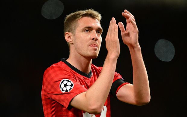 Darren Fletcher v dresu Manchesteru United Darren Fletcher v dresu Manchesteru United