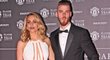 David de Gea s partnerkou Edurne Garciovou na galavečeru Manchesteru United.