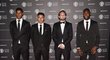 Marcus Rashford, Jesse Lingard, Daley Blind a Timothy Fosu-Mensah na galavečeru Manchesteru United.