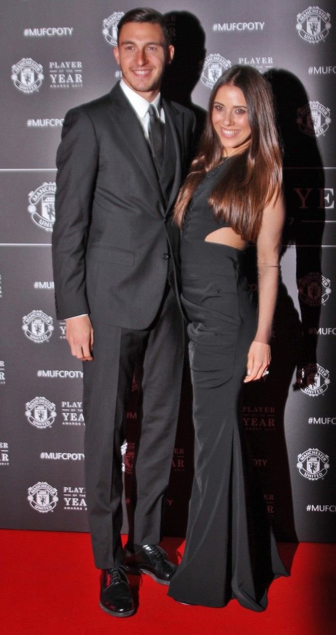 Matteo Darmian s partnerkou.