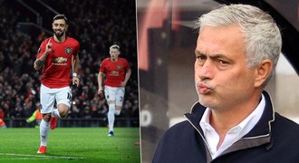 Mourinho si rýpl do United: narážel na počet penalt, mluvil i o Fernandesovi