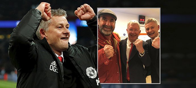 Ole Gunnar Solskjaer slaví senzační postup přes PSG, po zápase se vyfotil s legendami Manchesteru United