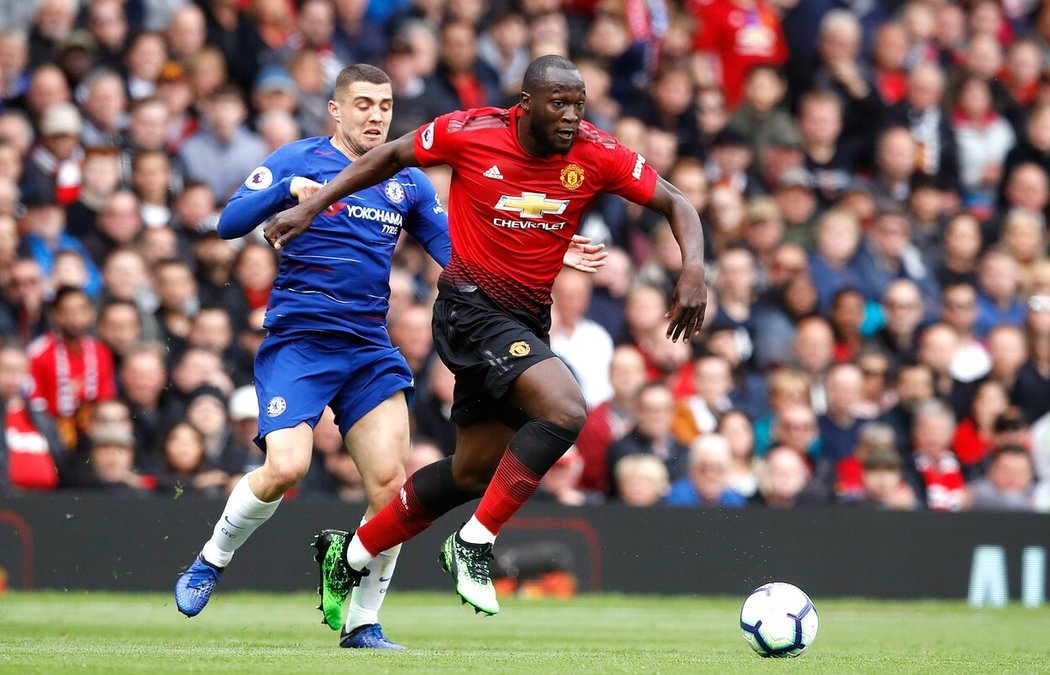 Romelu Lukaku v dresu Manchesteru United