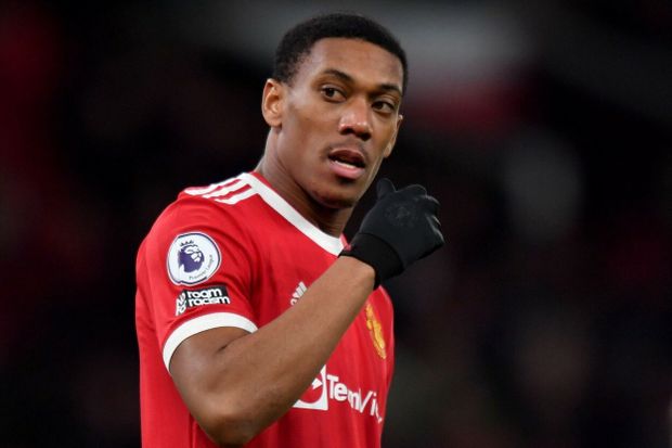 Anthony Martial v dresu Manchesteru United Anthony Martial v dresu Manchesteru United