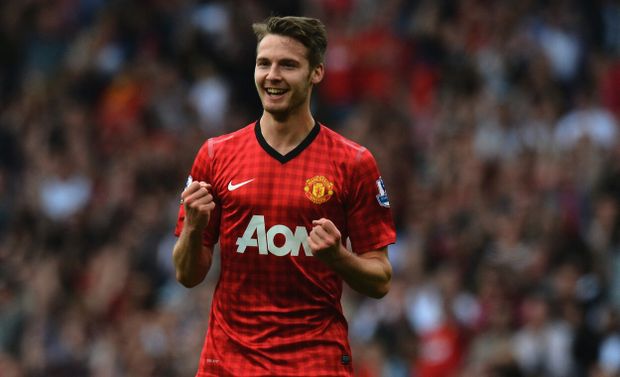 Nick Powell v dresu Manchesteru United Nick Powell v dresu Manchesteru United