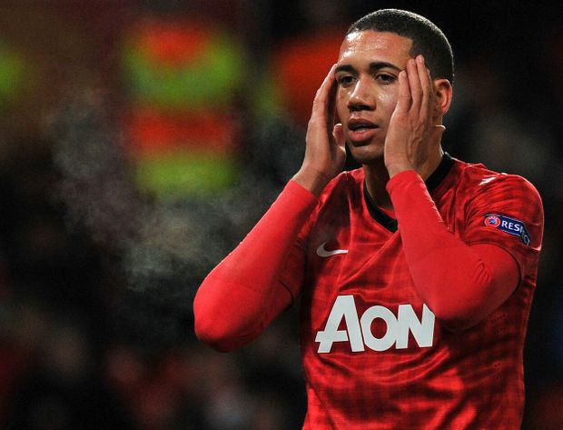 Chris Smalling v dresu Manchesteru United Chris Smalling v dresu Manchesteru United