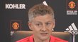 Olle Gunnar Solskjaer na první tiskové konferenci v roli kouče Manchesteru United