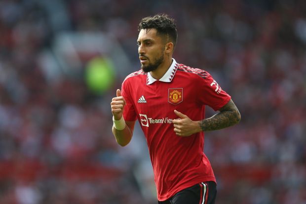 Alex Telles v dresu Manchesteru United Alex Telles v dresu Manchesteru United