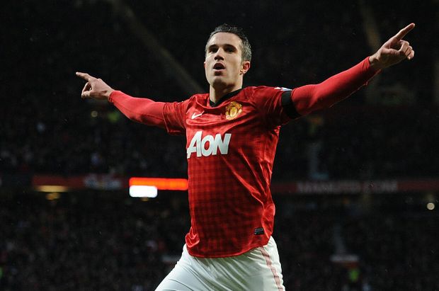 Robin van Persie v dresu Manchesteru United Robin van Persie v dresu Manchesteru United