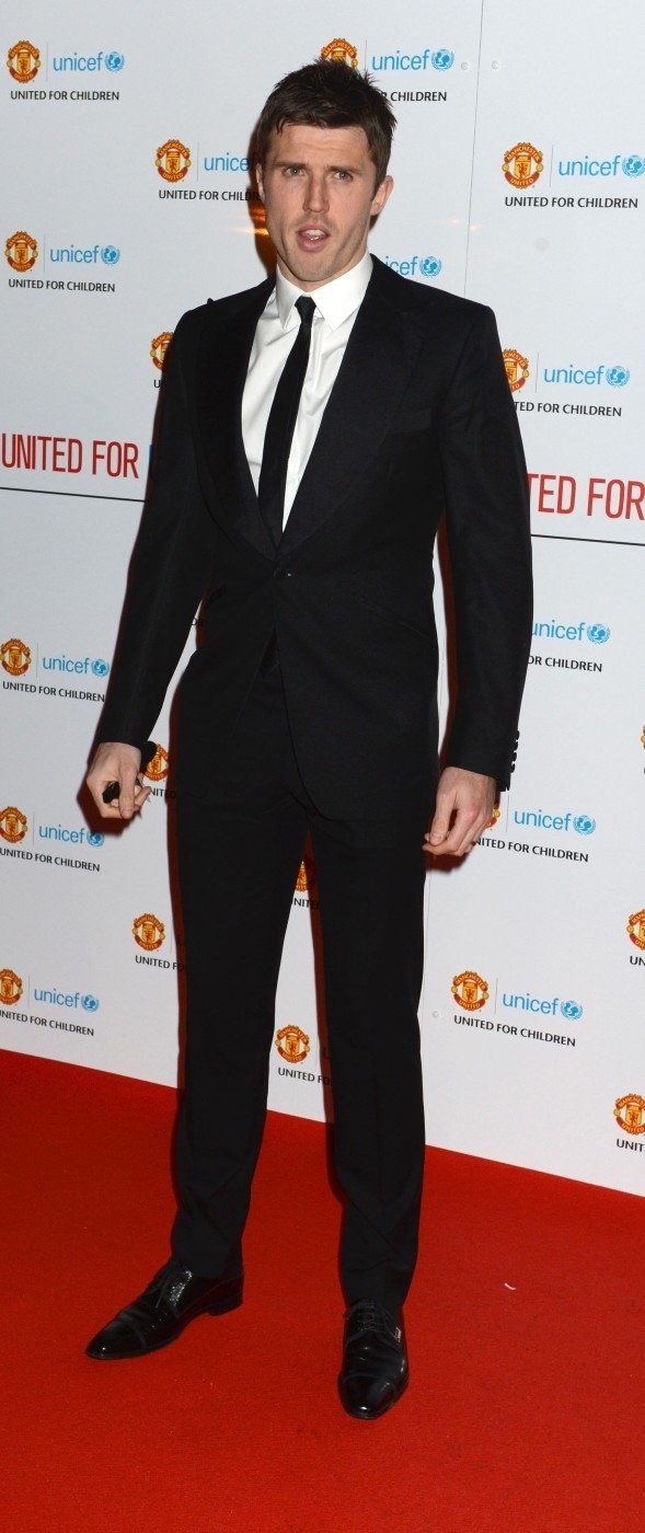 Michael Carrick dorazil na charitativní večer United zřejmě bez partnerky